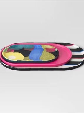 Room Essentials 3pk Melamine Oval Tray Set